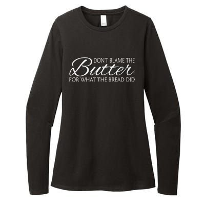 Don't Blame The Butter Funny Keto Womens CVC Long Sleeve Shirt