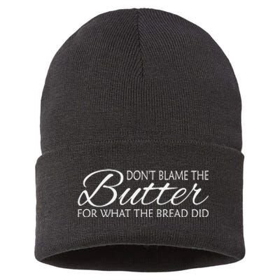 Don't Blame The Butter Funny Keto Sustainable Knit Beanie