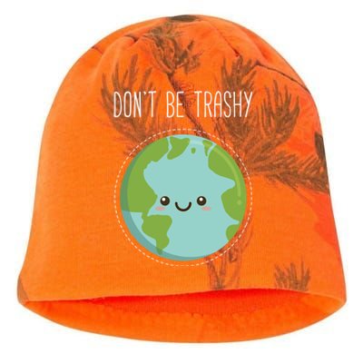 Dont Be Trashy Earth Fun Save The Planet Gift Kati - Camo Knit Beanie