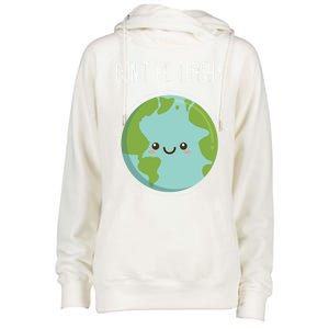 Dont Be Trashy Earth Fun Save The Planet Gift Womens Funnel Neck Pullover Hood