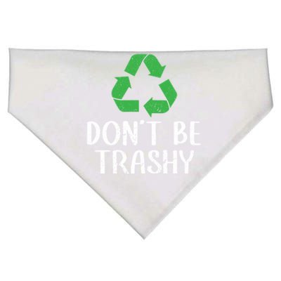 Dont Be Trashy Wildlife Conservation Earth Day Gift USA-Made Doggie Bandana