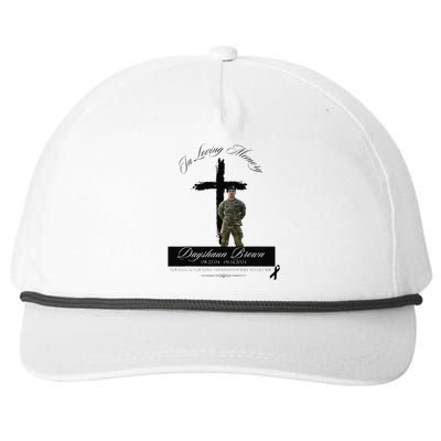 Dayshaun Brown Tribute White Snapback Five-Panel Rope Hat