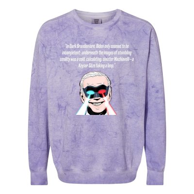 Dark Brandon Trendy Sarcastic Dark Brandon Meme US Shirt Colorblast Crewneck Sweatshirt