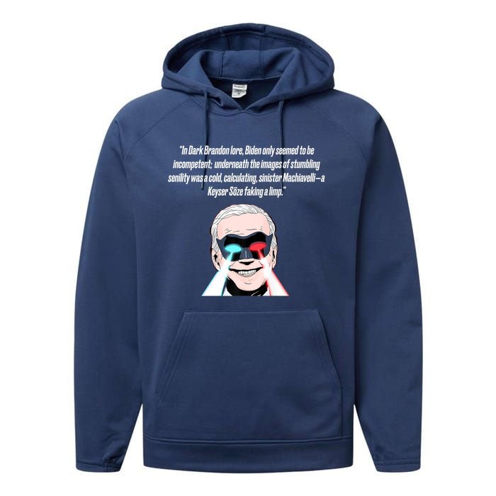 Dark Brandon Trendy Sarcastic Dark Brandon Meme US Shirt Performance Fleece Hoodie