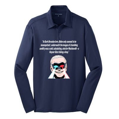 Dark Brandon Trendy Sarcastic Dark Brandon Meme US Shirt Silk Touch Performance Long Sleeve Polo