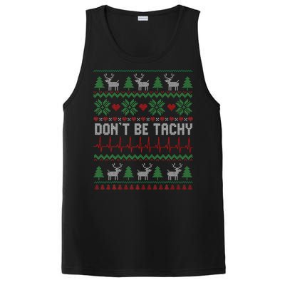 DonT Be Tachy Cardiac Nurse Ugly Christmas Cardiac Icu Xmas Gift PosiCharge Competitor Tank