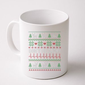 DonT Be Tachy Cardiac Nurse Ugly Christmas Cardiac Icu Xmas Gift Coffee Mug