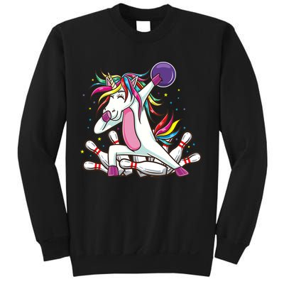 Dabbing Bowling Unicorn for Bowling Team Birthday Sweatshirt
