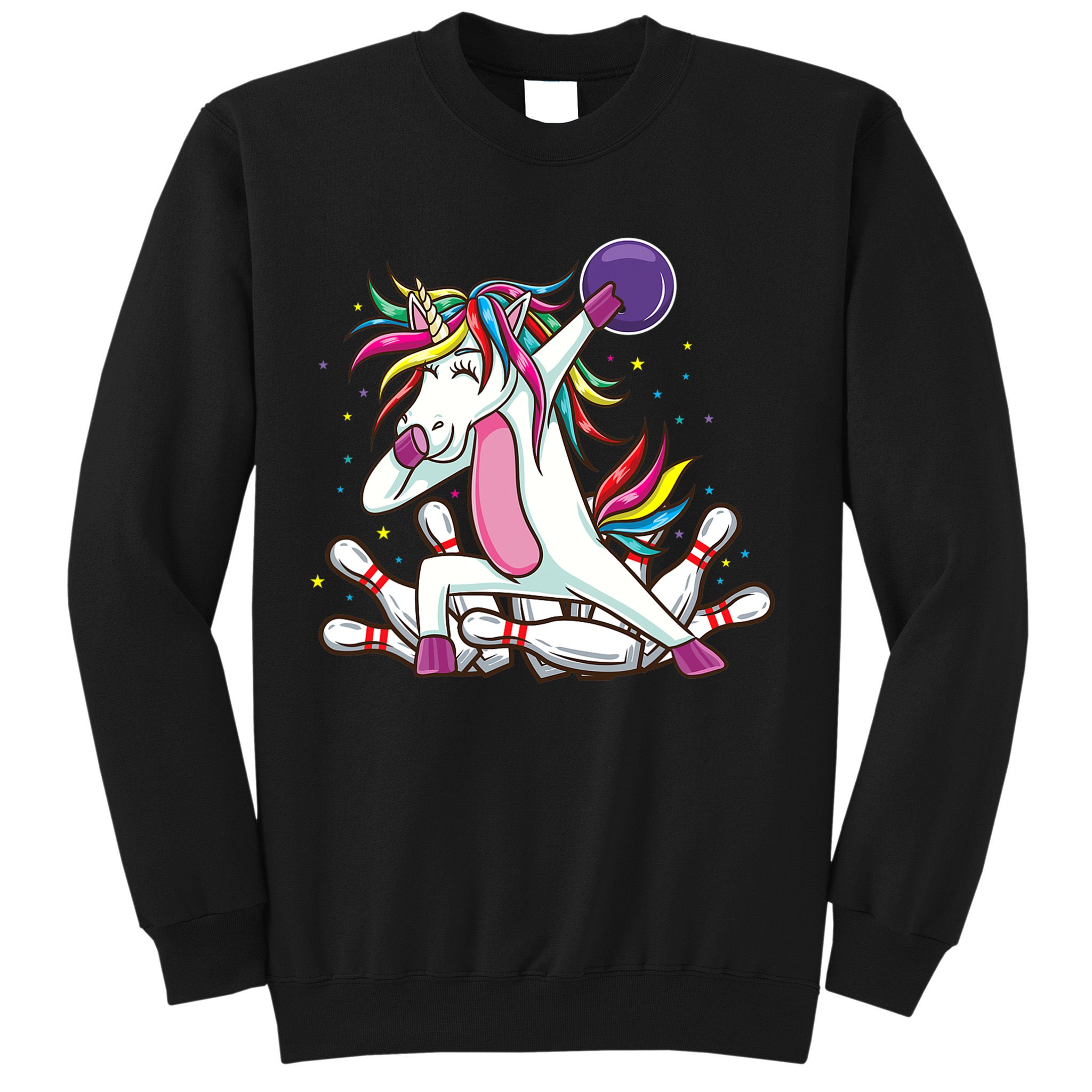 Dabbing Bowling Unicorn for Bowling Team Birthday Sweatshirt