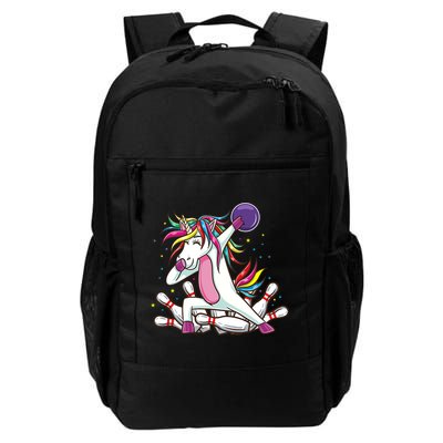 Dabbing Bowling Unicorn for Bowling Team Birthday Backpack
