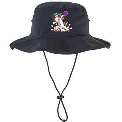 Dabbing Bowling Unicorn for Bowling Team Birthday Bucket Hat
