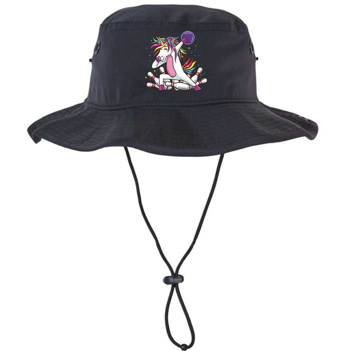 Dabbing Bowling Unicorn for Bowling Team Birthday Bucket Hat
