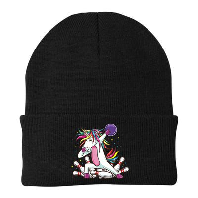 Dabbing Bowling Unicorn for Bowling Team Birthday Beanie