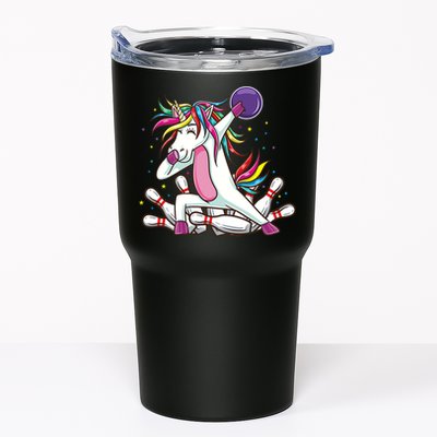 Dabbing Bowling Unicorn for Bowling Team Birthday Tumbler