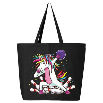 Dabbing Bowling Unicorn for Bowling Team Birthday 25L Jumbo Tote