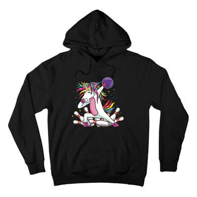 Dabbing Bowling Unicorn for Bowling Team Birthday Tall Hoodie