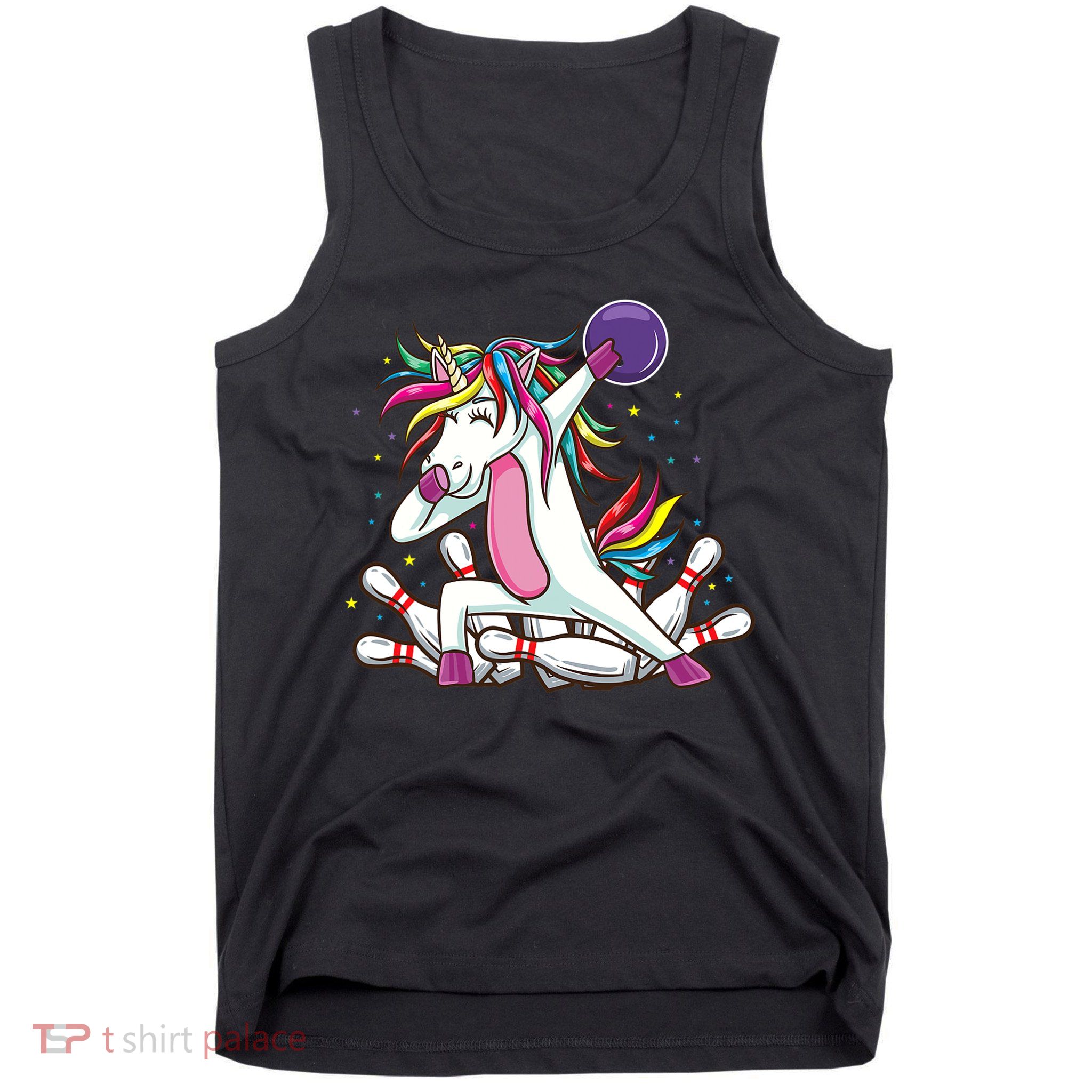Dabbing Bowling Unicorn for Bowling Team Birthday Tank Top