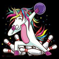 Dabbing Bowling Unicorn for Bowling Team Birthday Tank Top
