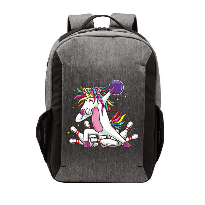Dabbing Bowling Unicorn for Bowling Team Birthday Vector Backpack