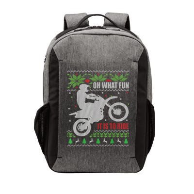 Dirt Bike Ugly Christmas Motocross What Fun It Is To Ride Vector Backpack