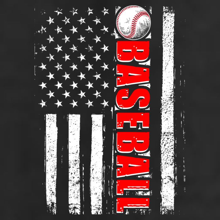 Distressed Baseball USA American Flag 7 Panel Mesh Trucker Snapback Hat