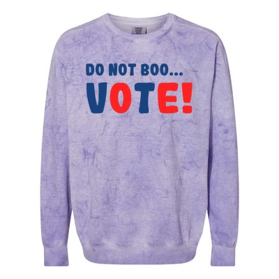 DonT Boo Vote Colorblast Crewneck Sweatshirt