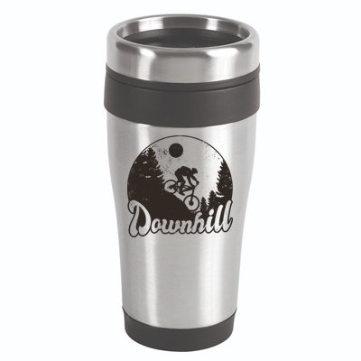 Downhill Biking Vintage 16oz Travel Tumbler