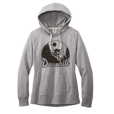 Downhill Biking Vintage Women's Fleece Hoodie