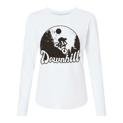 Downhill Biking Vintage Womens Cotton Relaxed Long Sleeve T-Shirt