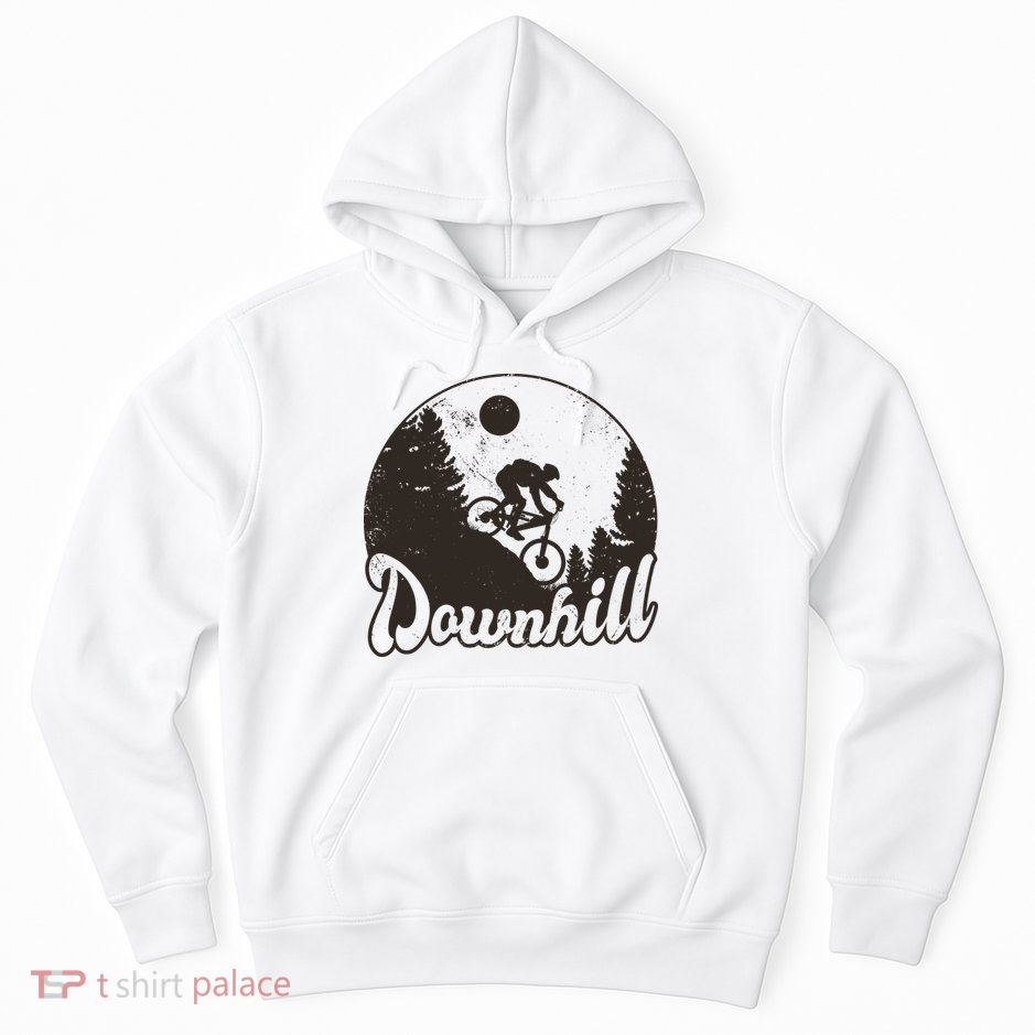 Downhill Biking Vintage Hoodie