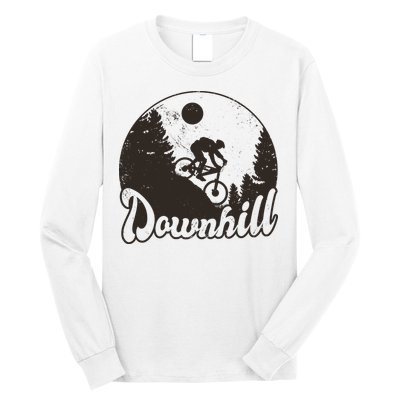 Downhill Biking Vintage Long Sleeve Shirt