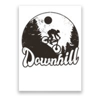 Downhill Biking Vintage Poster