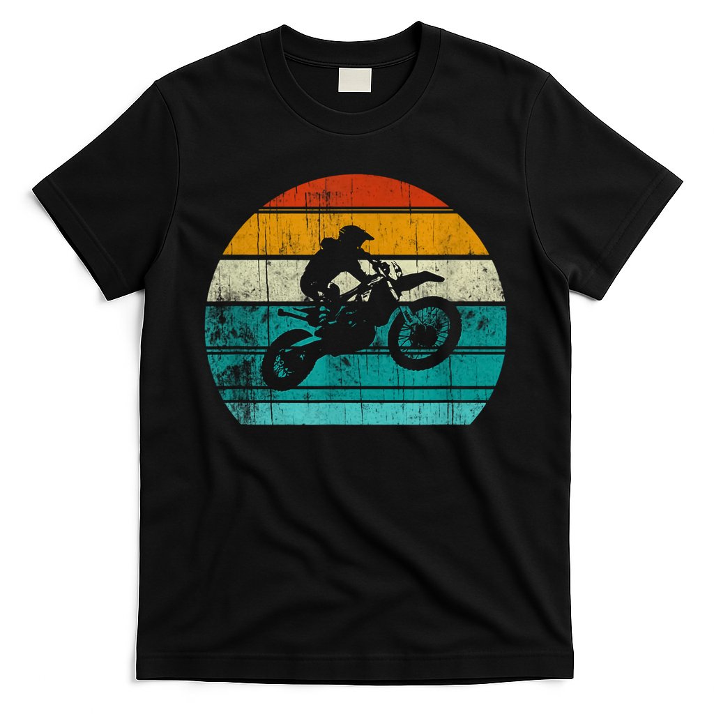 Dirt Bikes Vintage Gift Motocross Motorcycle Retro T-Shirt