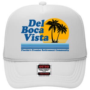 Del Boca Vista High Crown Mesh Back Trucker Hat