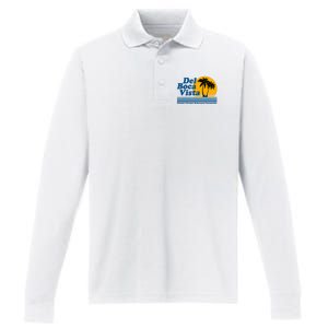 Del Boca Vista Performance Long Sleeve Polo