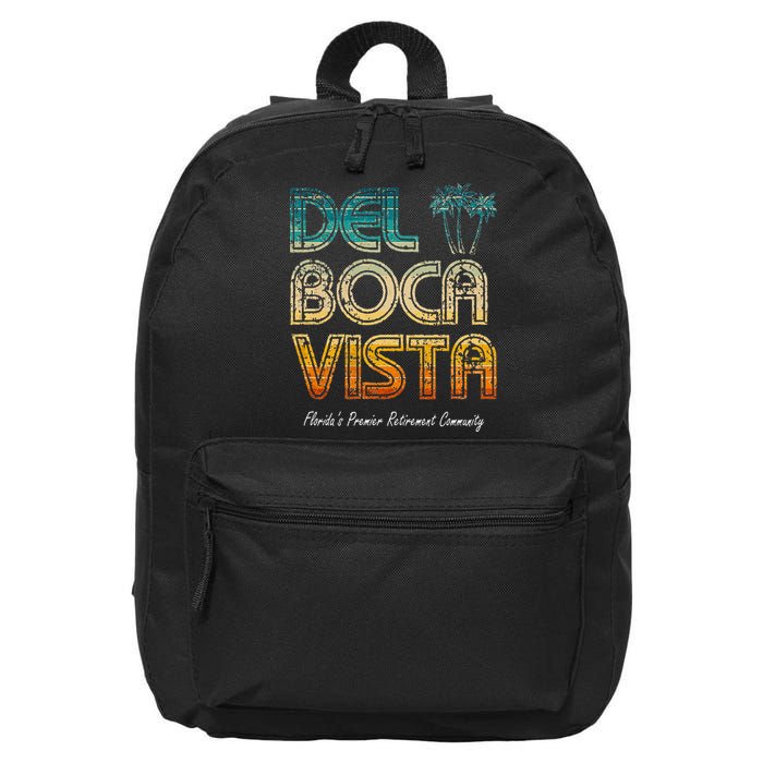 Del Boca Vista Retirement Community Funny 16 in Basic Backpack