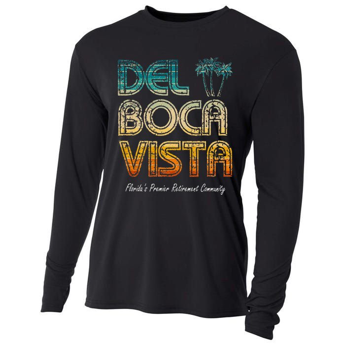 Del Boca Vista Retirement Community Funny Cooling Performance Long Sleeve Crew