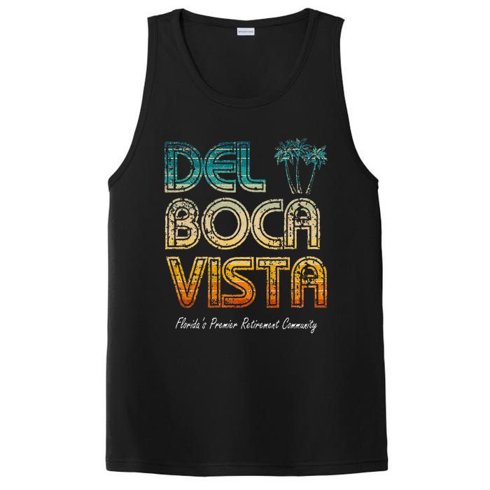 Del Boca Vista Retirement Community Funny PosiCharge Competitor Tank