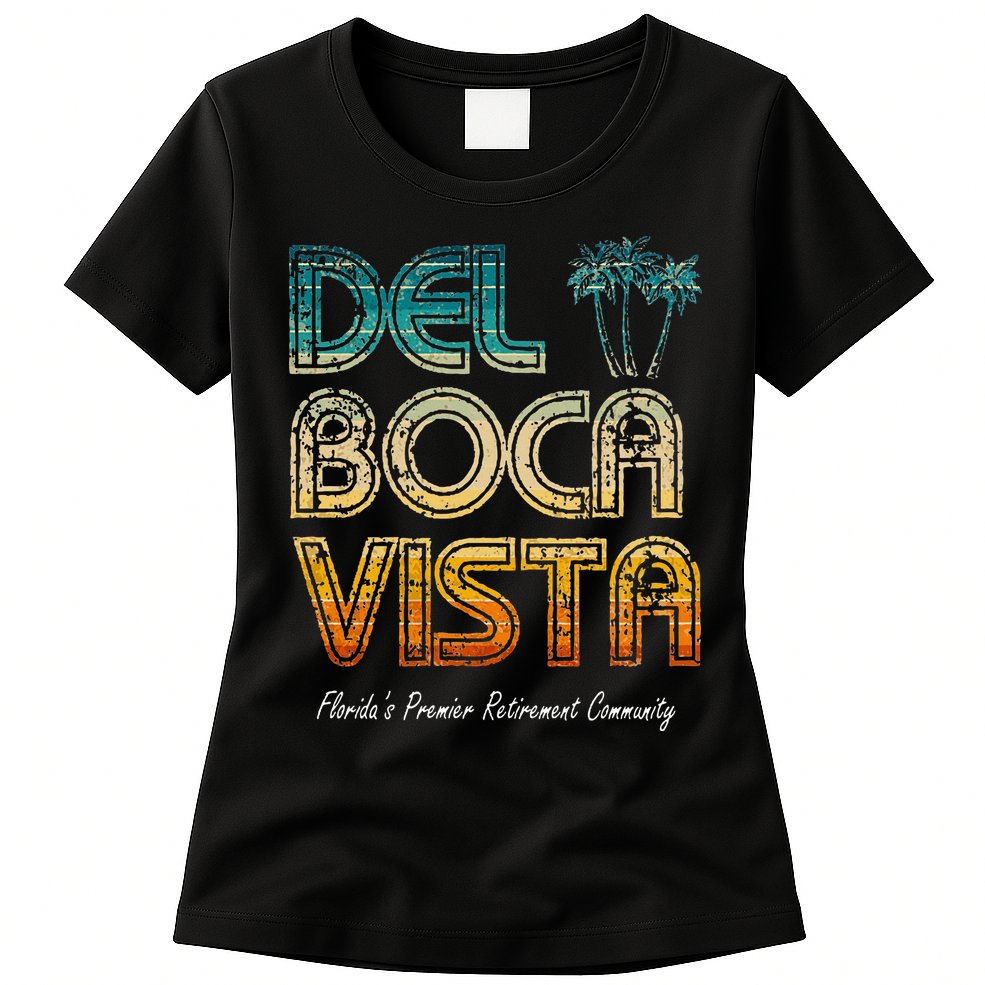 Del Boca Vista Retirement Community Funny Womens T-Shirt