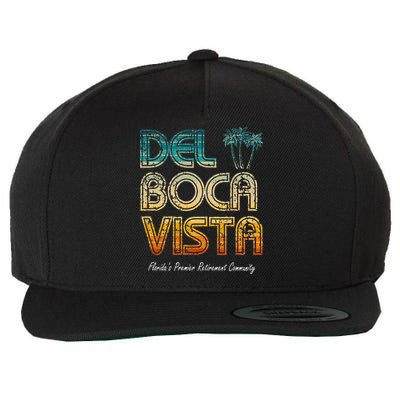 Del Boca Vista Retirement Community Funny Wool Snapback Cap
