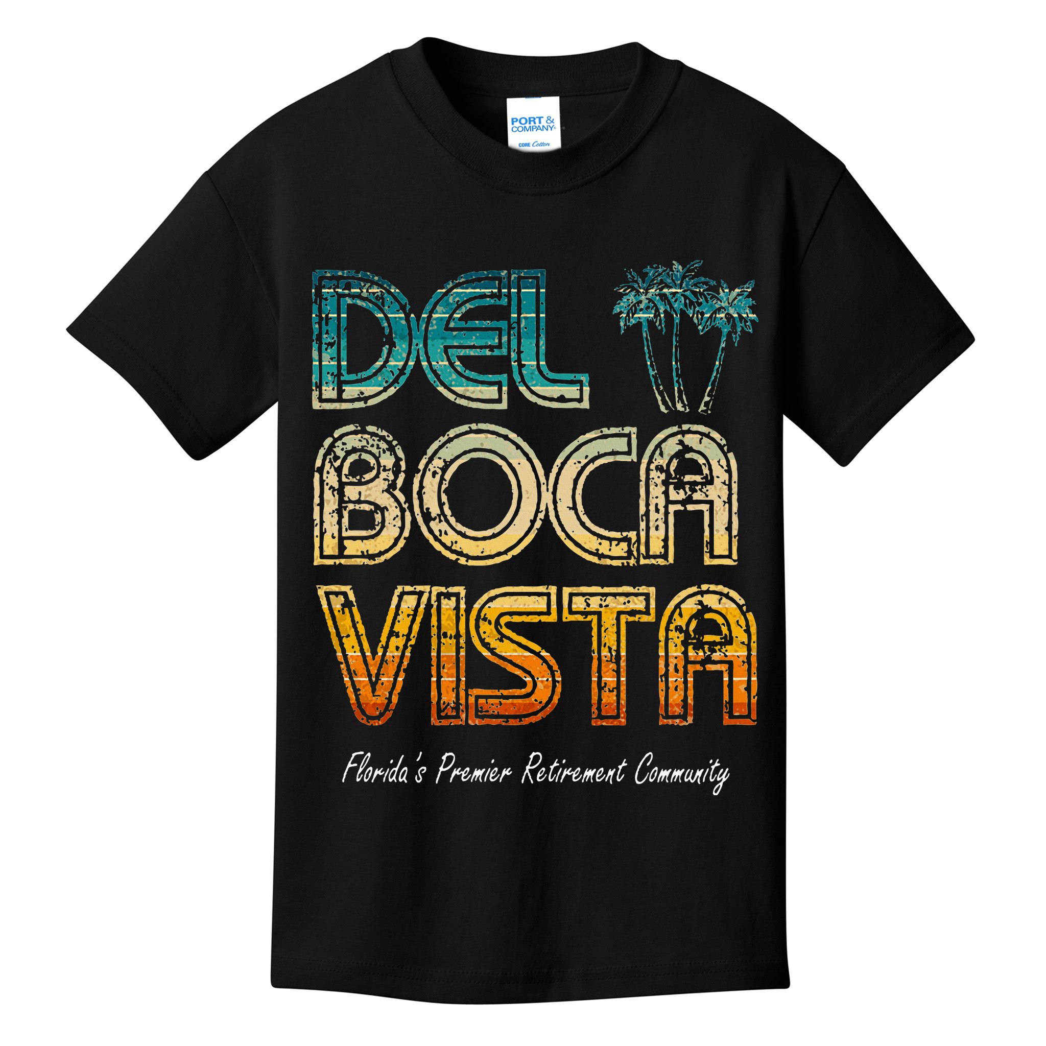 Del Boca Vista Retirement Community Funny Kids T-Shirt