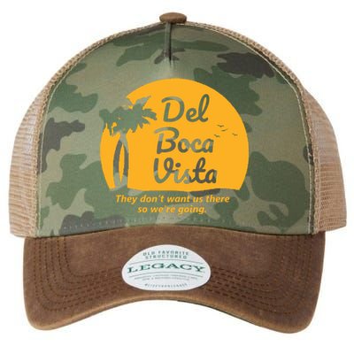 Del Boca Vista They Dont Want Us There Retirement Legacy Tie Dye Trucker Hat