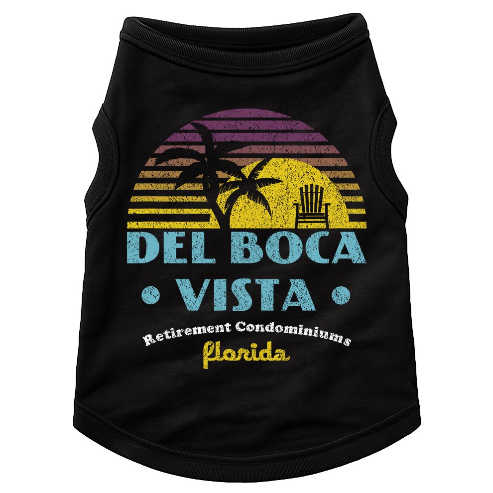 Del Boca Vista Retirement Community Funny Novelty Design Doggie Tank