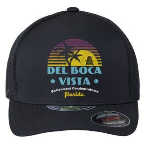 Del Boca Vista Retirement Community Funny Novelty Design Flexfit Unipanel Trucker Cap