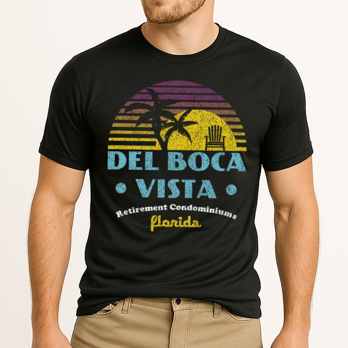 Del Boca Vista Retirement Community Funny Novelty Design Cooling Performance Crew T-Shirt