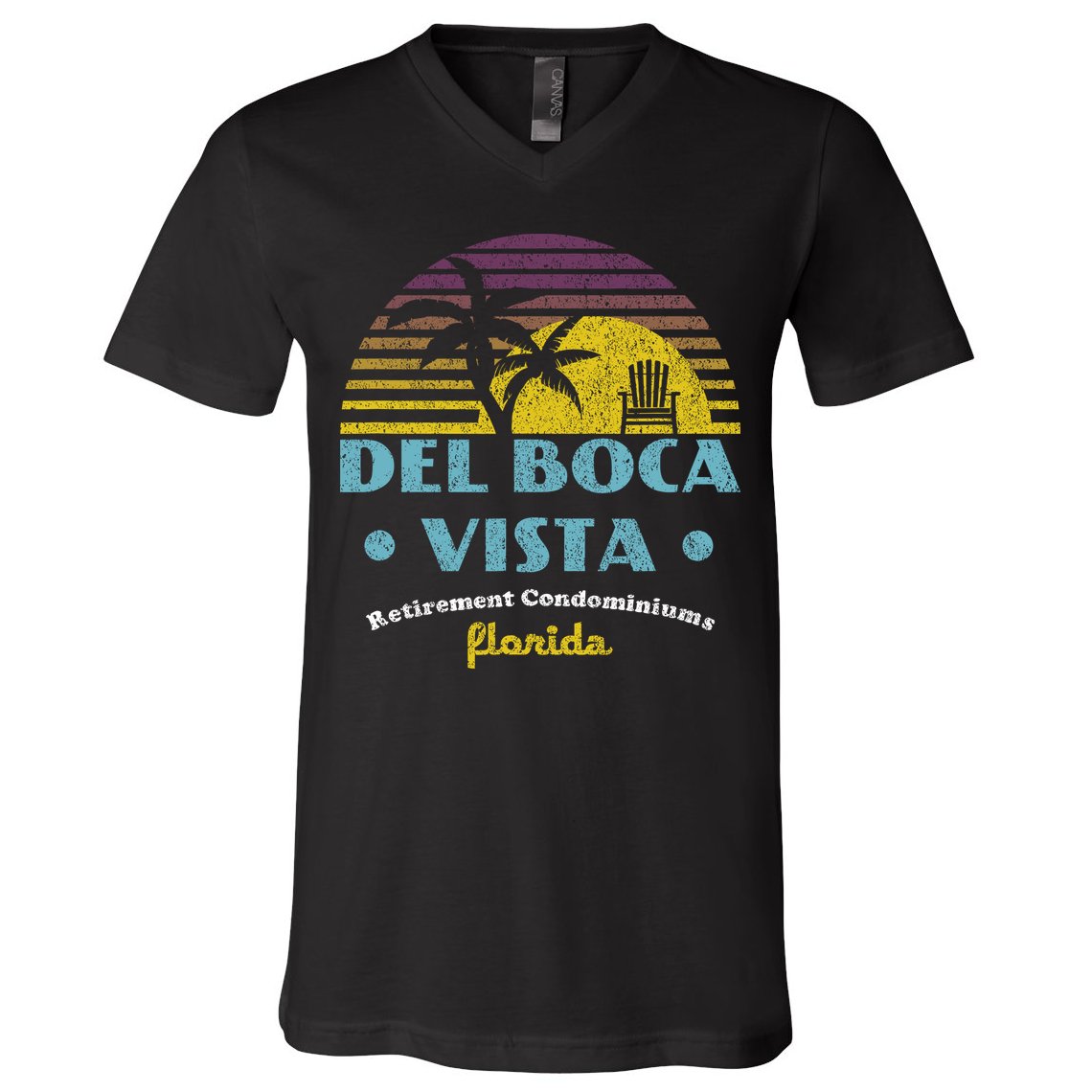 Del Boca Vista Retirement Community Funny Novelty Design V-Neck T-Shirt