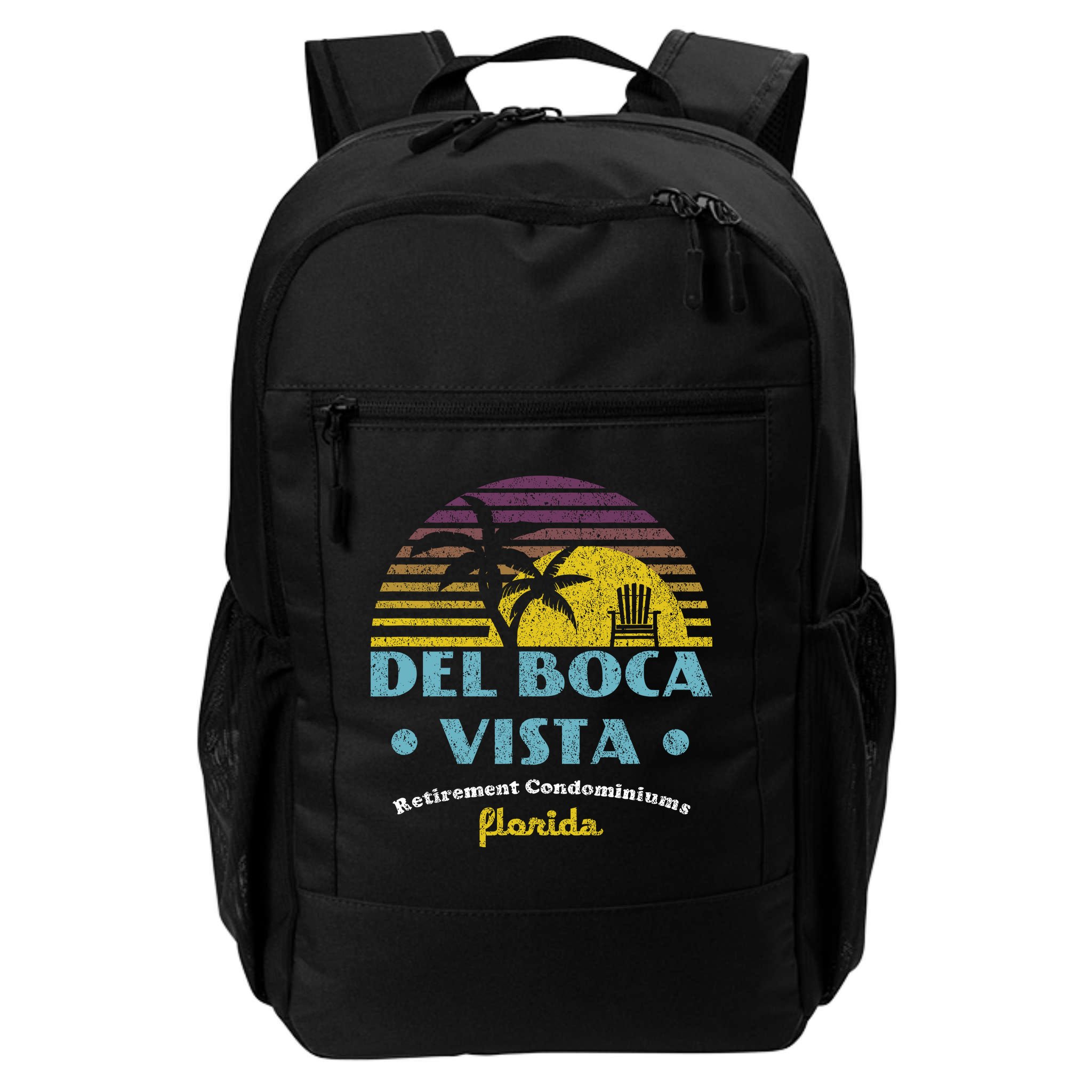 Del Boca Vista Retirement Community Funny Novelty Design Backpack