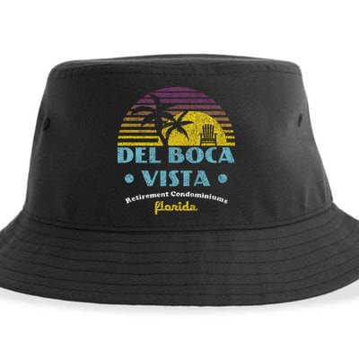 Del Boca Vista Retirement Community Funny Novelty Design Sustainable Bucket Hat