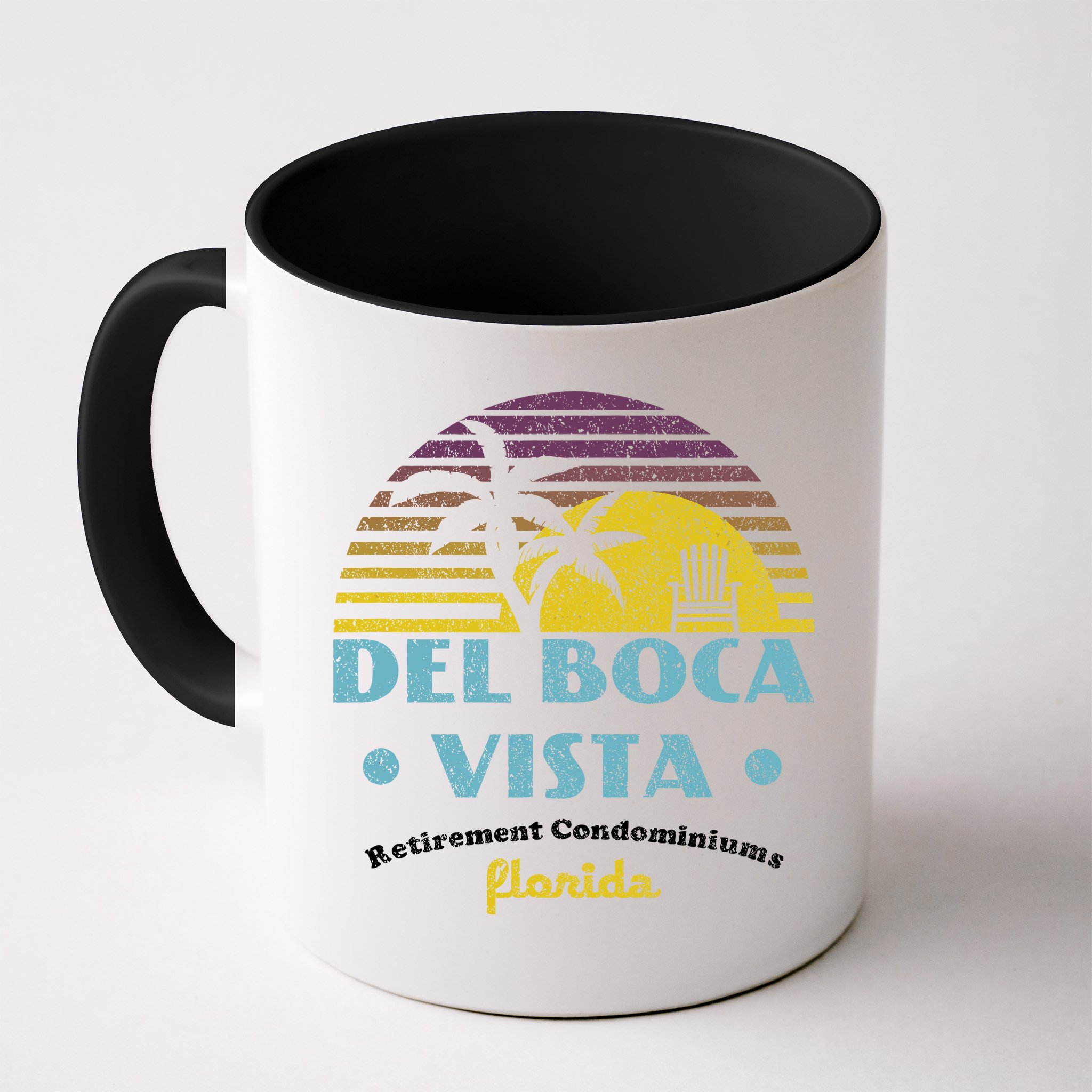 Del Boca Vista Retirement Community Funny Novelty Design Mug