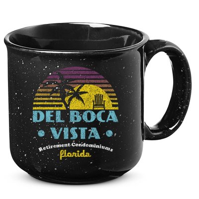 Del Boca Vista Retirement Community Funny Novelty Design 15oz Campfire Ceramic Mug